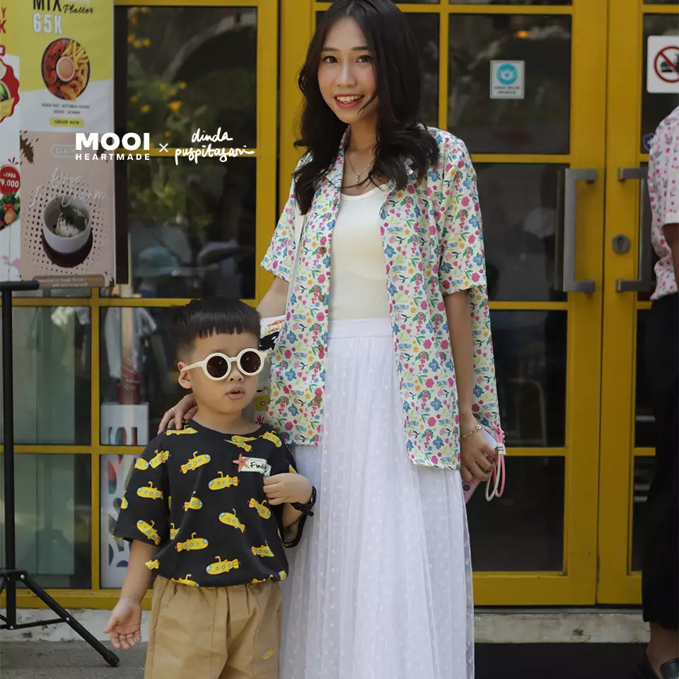 Mooi X Dinda Puspitasari Kemeja Dewasa Sarah Shirt Adult - Berry Pink