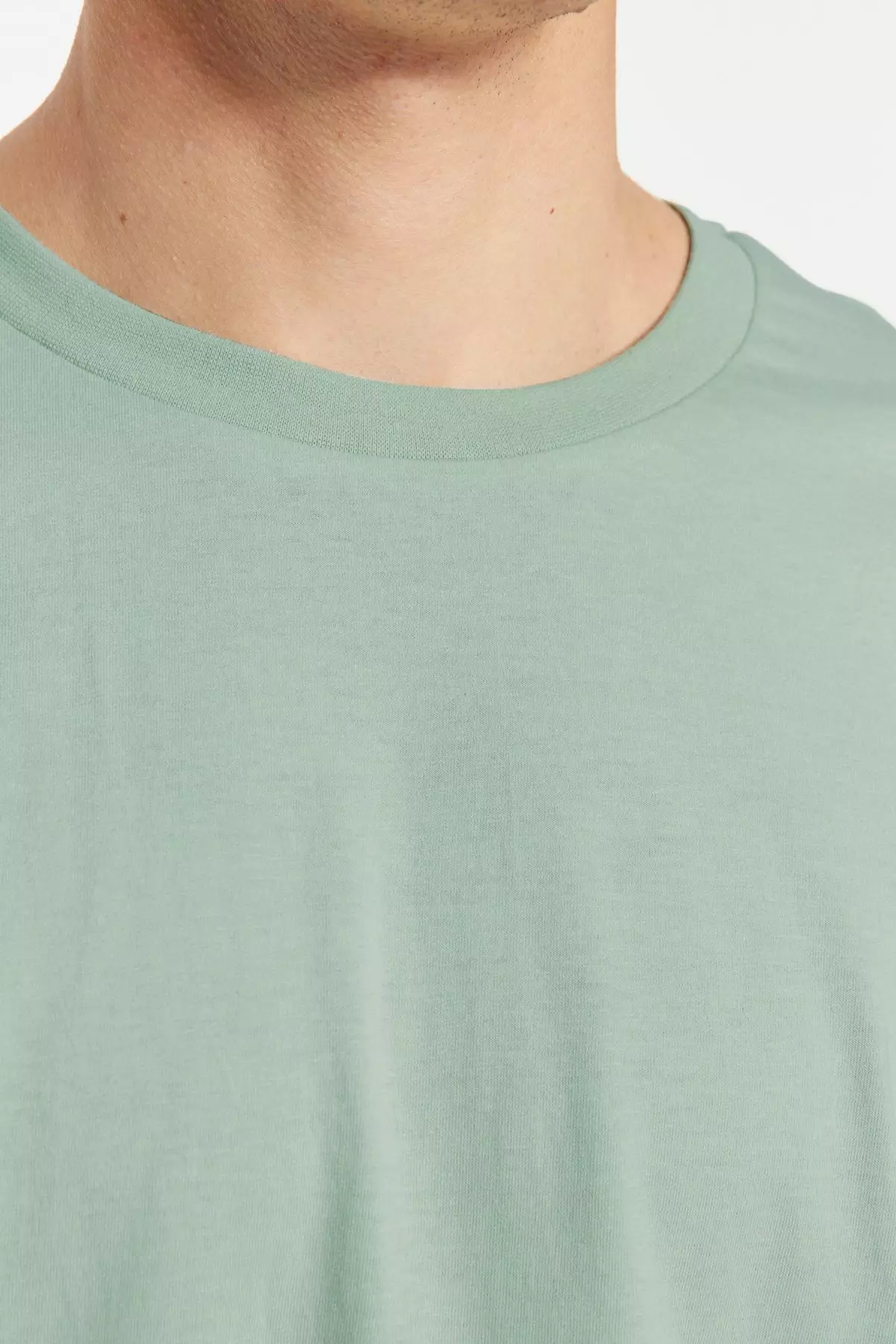 Dark Mint Oversize Basic T-Shirt 100% Cotton Short Sleeve