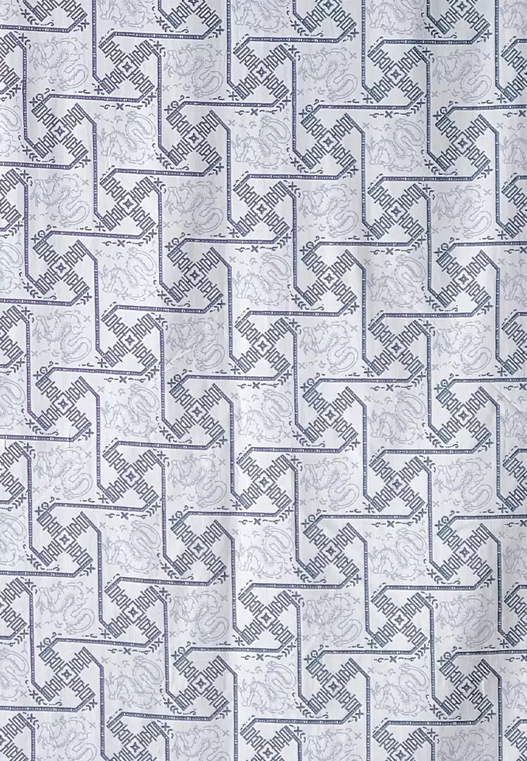 My Aksa Kain Batik Print Naga Cita Putih