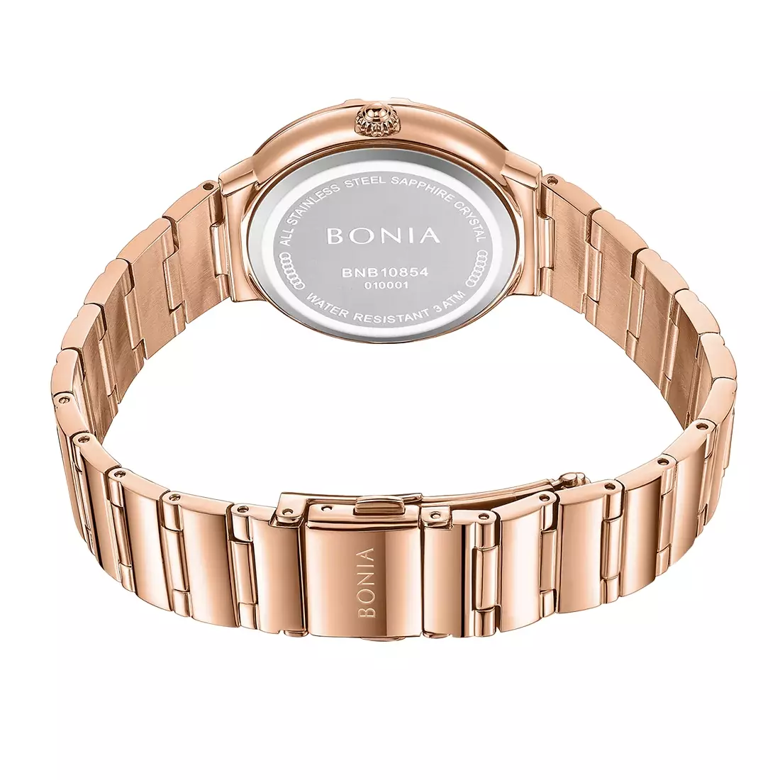 Jam Tangan Wanita Bonia Silver Dial Stainless Steel Strap Analog B10854-2517S