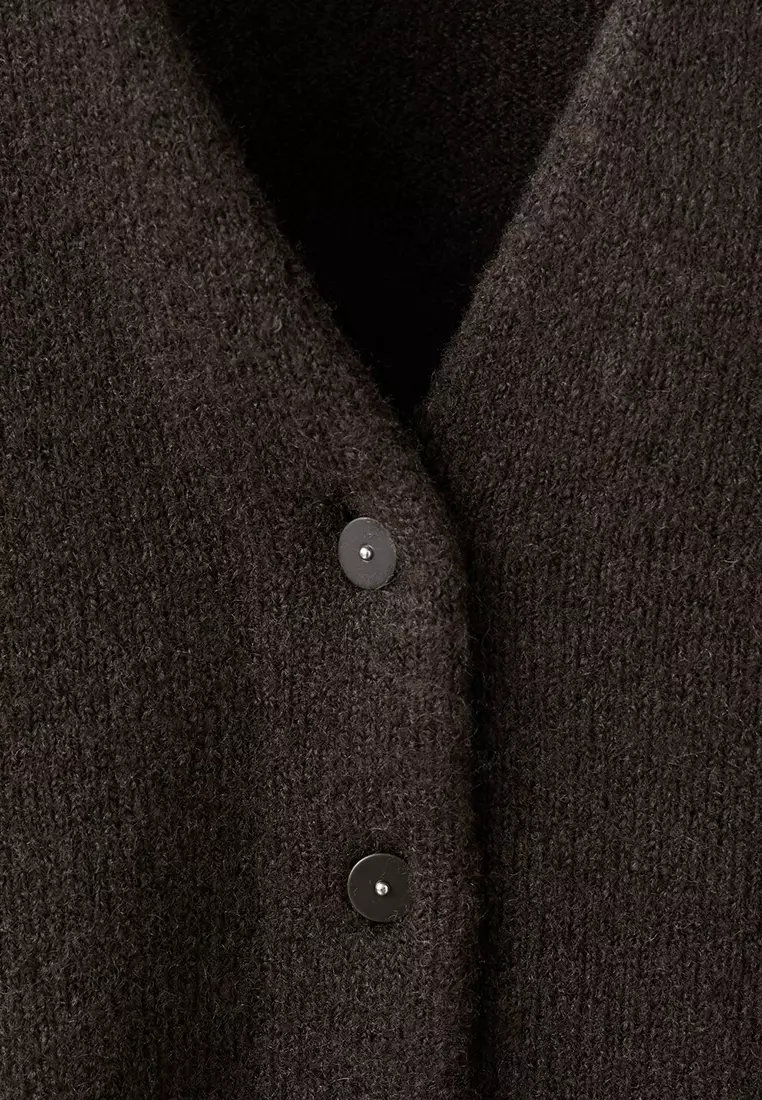V-Neck Knitted Cardigan