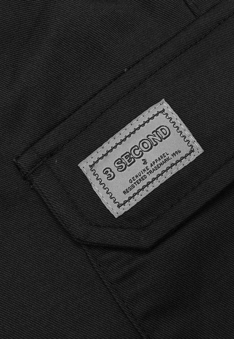 3Second Men's Short Cargo Pants Relaxed Fit Cotton Twill North C010225
