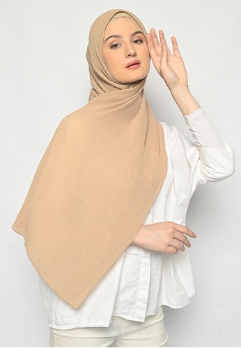 My Daily Hijab beige Pasmina Plisket Cerutti Cream 1C3B5AAF017B21GS_1