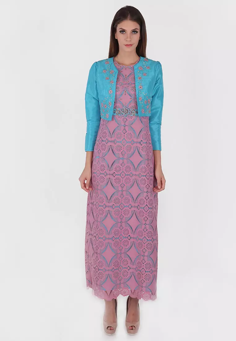 Bibiq Gamis Lace Rompi Tafeta