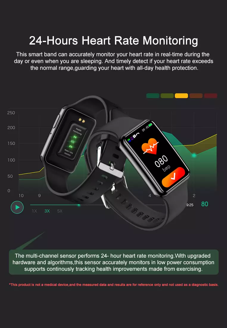 SmartBand C6Plus SmartWatch Layar Terang 1.47'' Bluetooth Multi-Sport Fitness Tracker Jam Pintar black