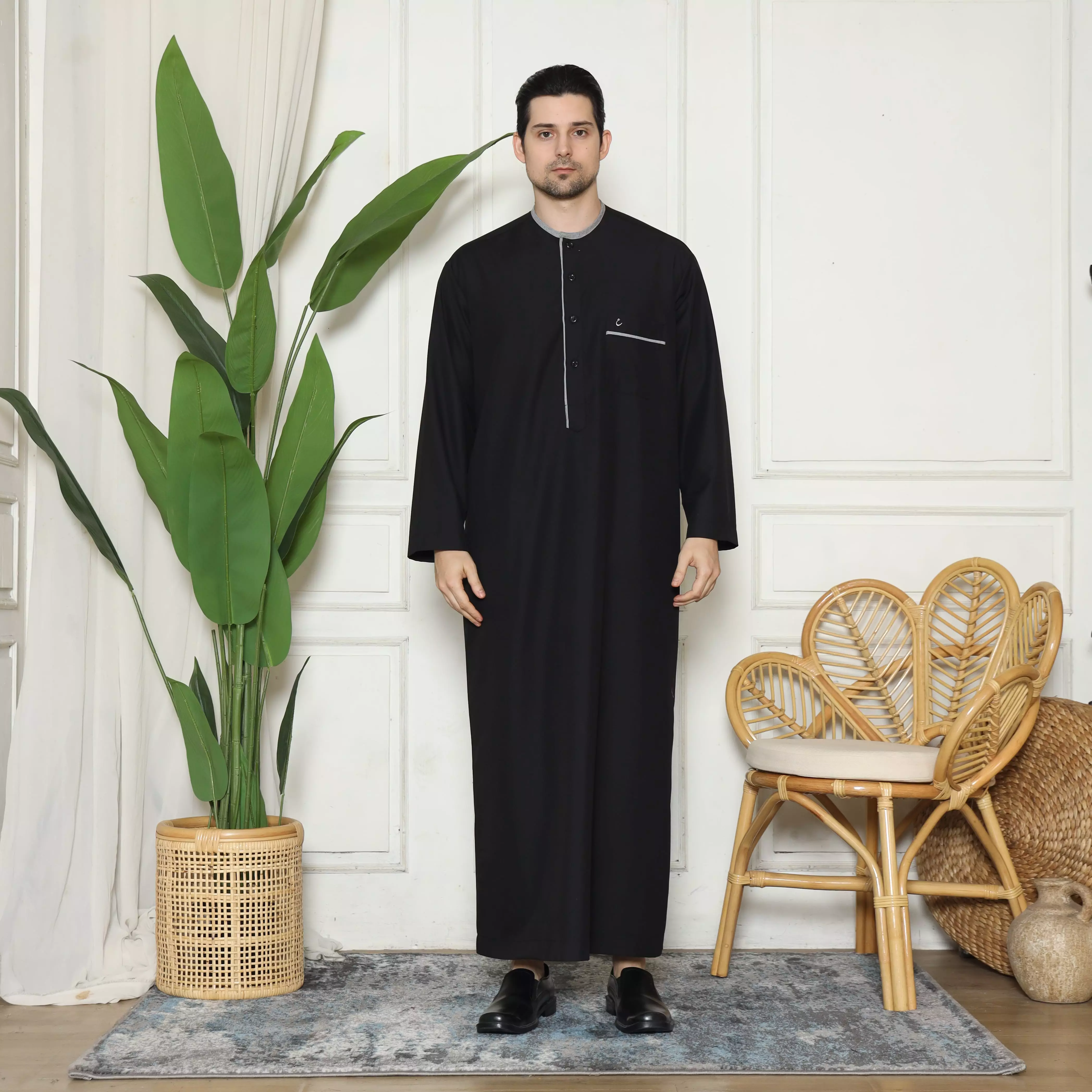 Gamis Pria GP Yazid Black