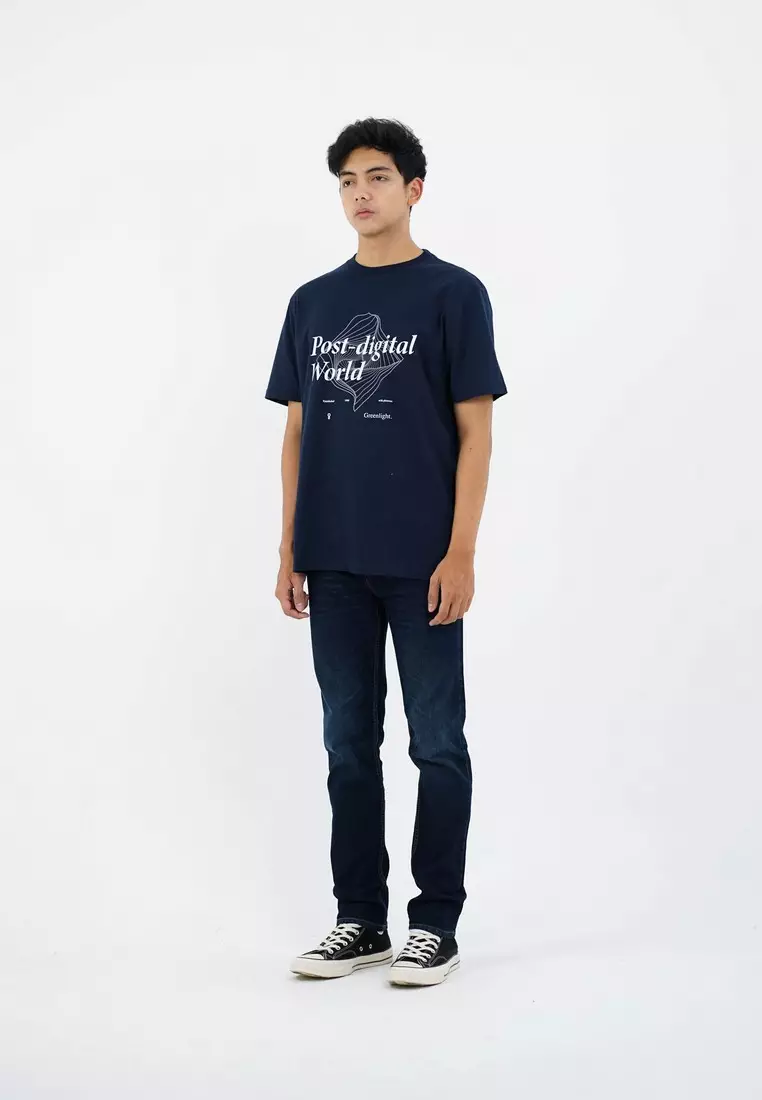 Greenlight Men's T-Shirt Short Sleeve Regular Fit Cotton Post OL-C300325