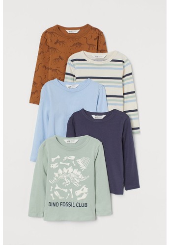 Jual H M 5 Pack Jersey Tops Original Zalora Indonesia