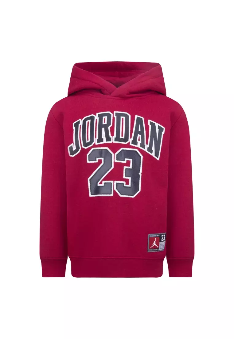 Jordan Fleece Pullover Hoodie Gym Red (Little Kids)