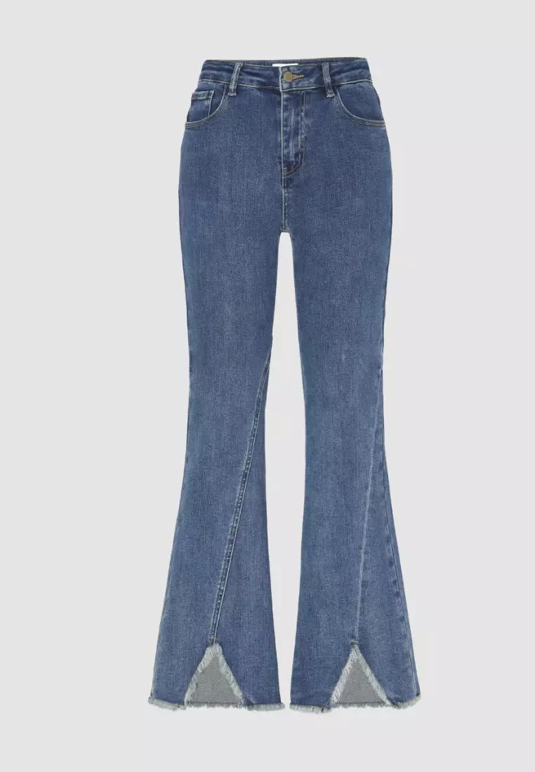 Romantic Suzenwater Cattle Flared Jeans