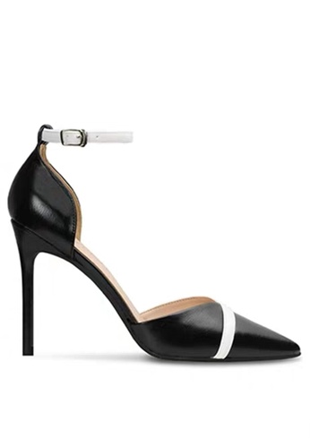 Twenty Eight Shoes black 10CM Color Matching Ankle Strap High Heels L3-y 2D99ASH016804EGS_1