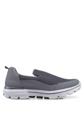 UniqTee 灰色 Lightweight Slip-On Sport Shoes Sneakers 435CBSH5320C34GS_1