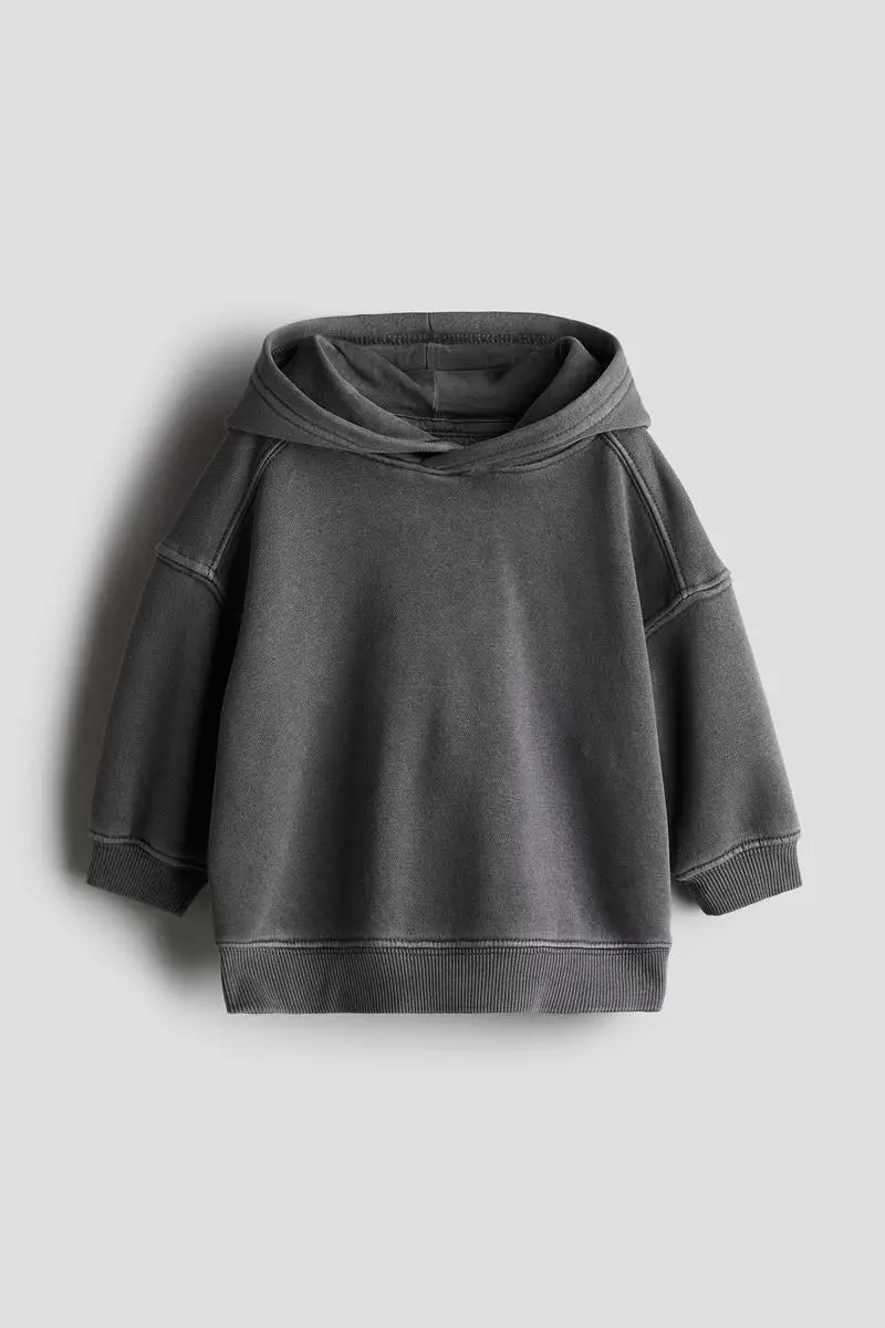 H&m washed hooded top online