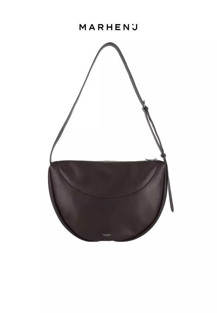 BAY Vegan Leather Crossbody Bag Chocolate Brown