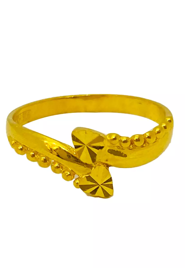 LITZ 916 (22K) Gold Ring LGR0105-SZ13/2.31g+/-