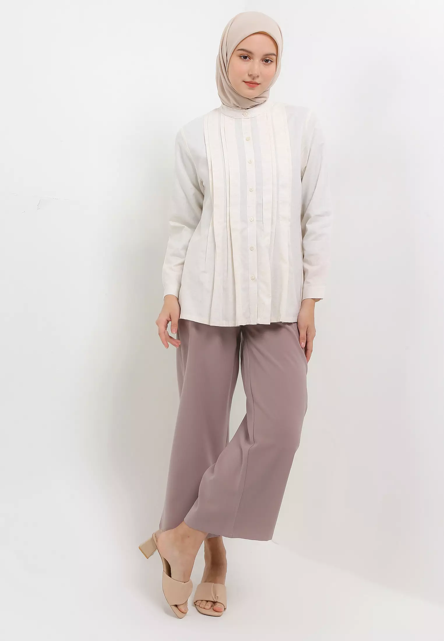 MFMW Yosha Atasan Blouse Ivory