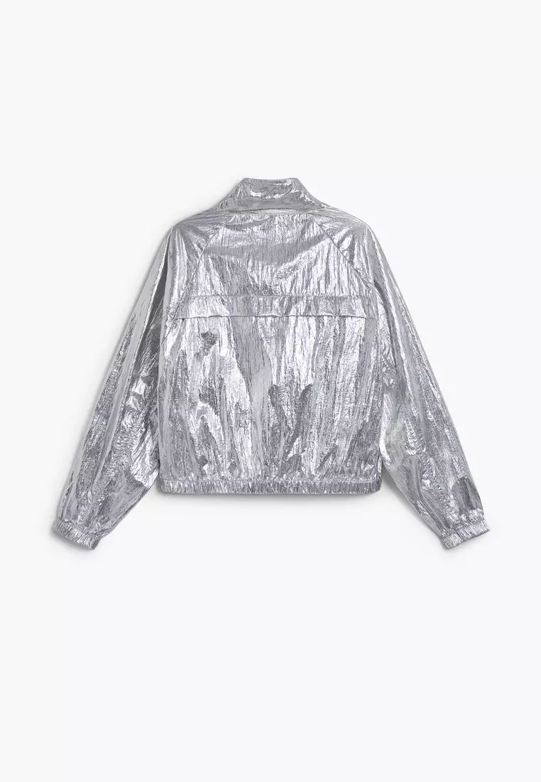 Reversible silver jacket