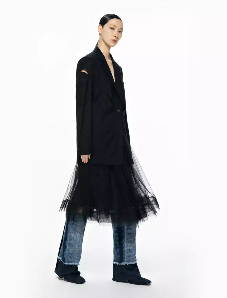 Midi waist skirt