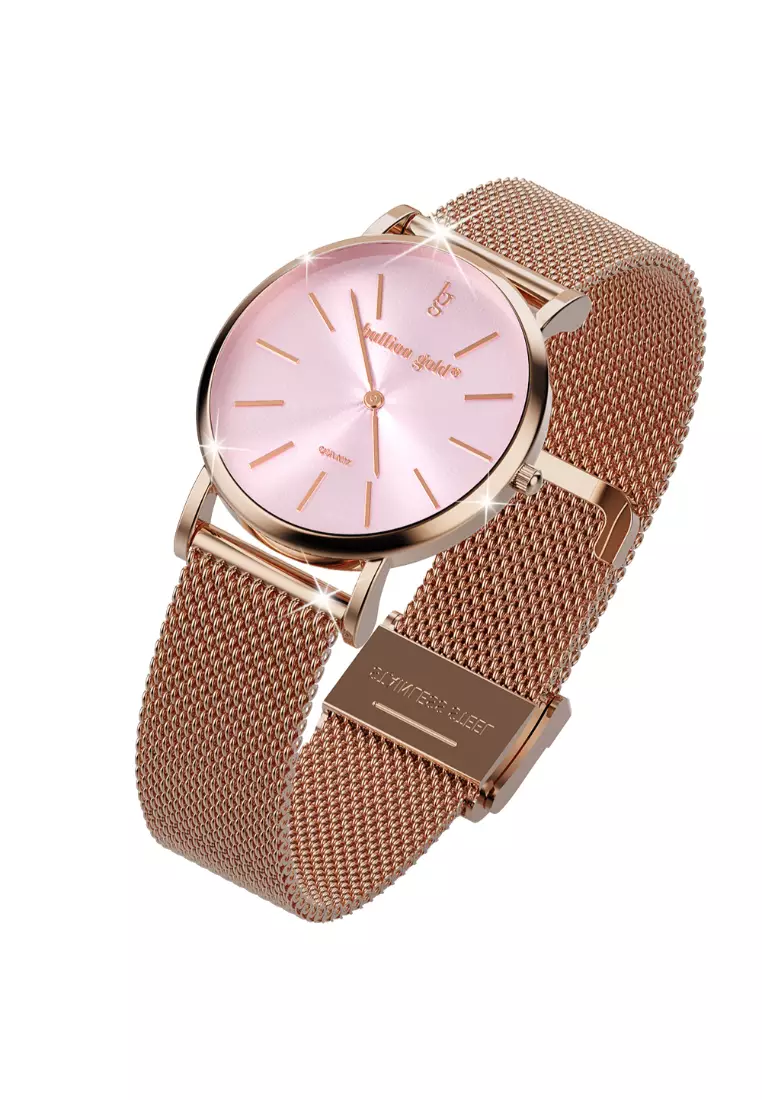 Strap Paul Valentine Pink Seashell Rose Gold Seashell Watch PAUL