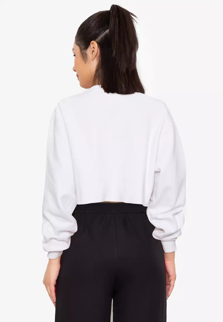 Champion sweater cropped off sale
