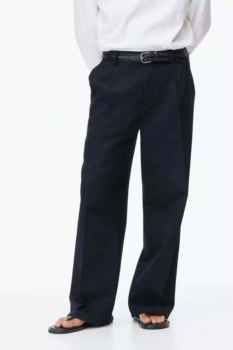 Loose Fit Linen-blend trousers