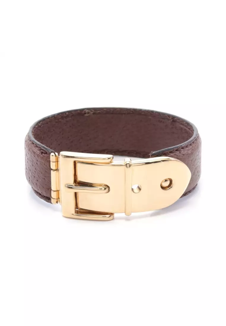 Gucci leather shop bracelet womens