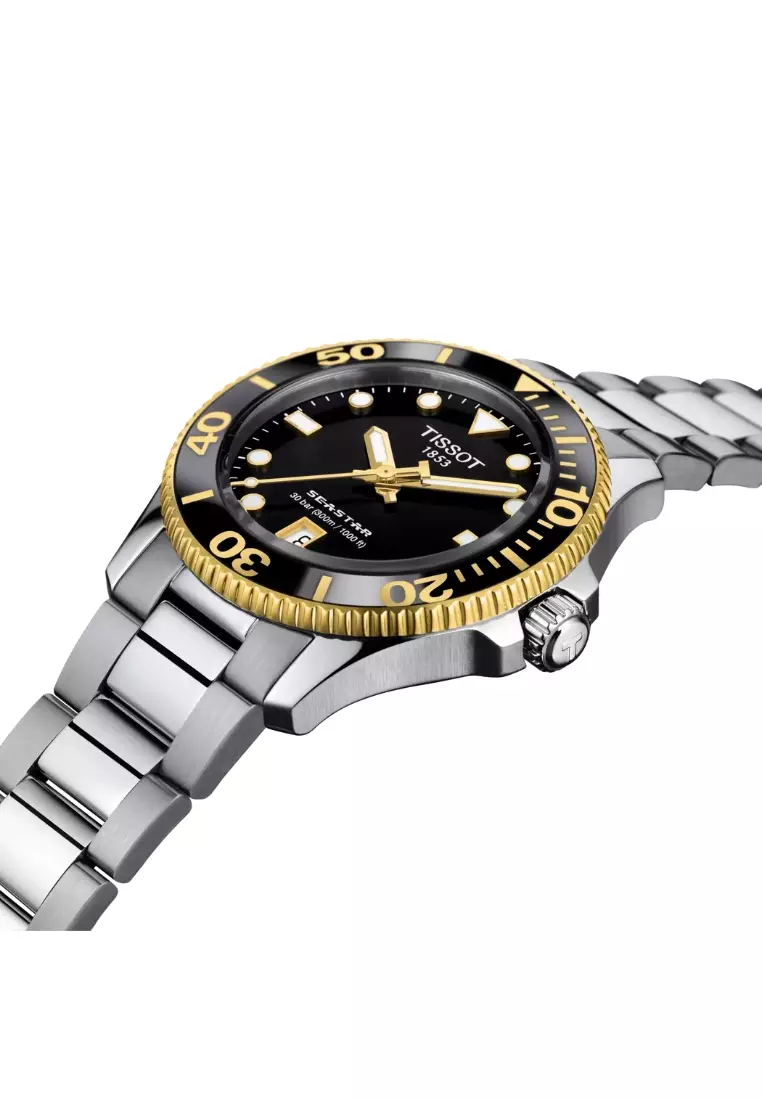 Buy Tissot Tissot Seastar 1000 36mm Black Dial Stainless Steel