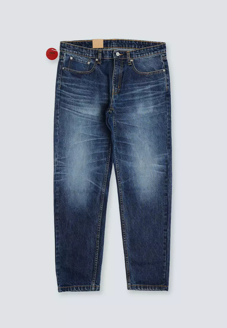 EDWIN JEANS - Celana Denim Pria 811 Handcrafted Jeans Reguler Taper Vertical Laser Cut