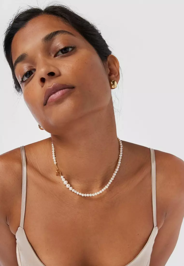 網上選購Tous TOUS Lure Cultured Pearl Necklace with Silver Vermeil 2024 系列|  ZALORA香港