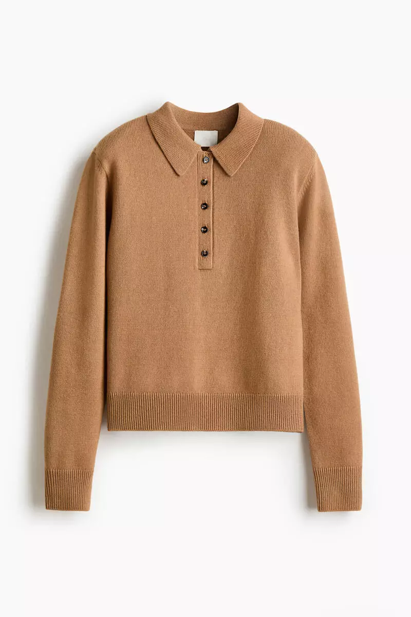 Shoulder-pad polo jumper
