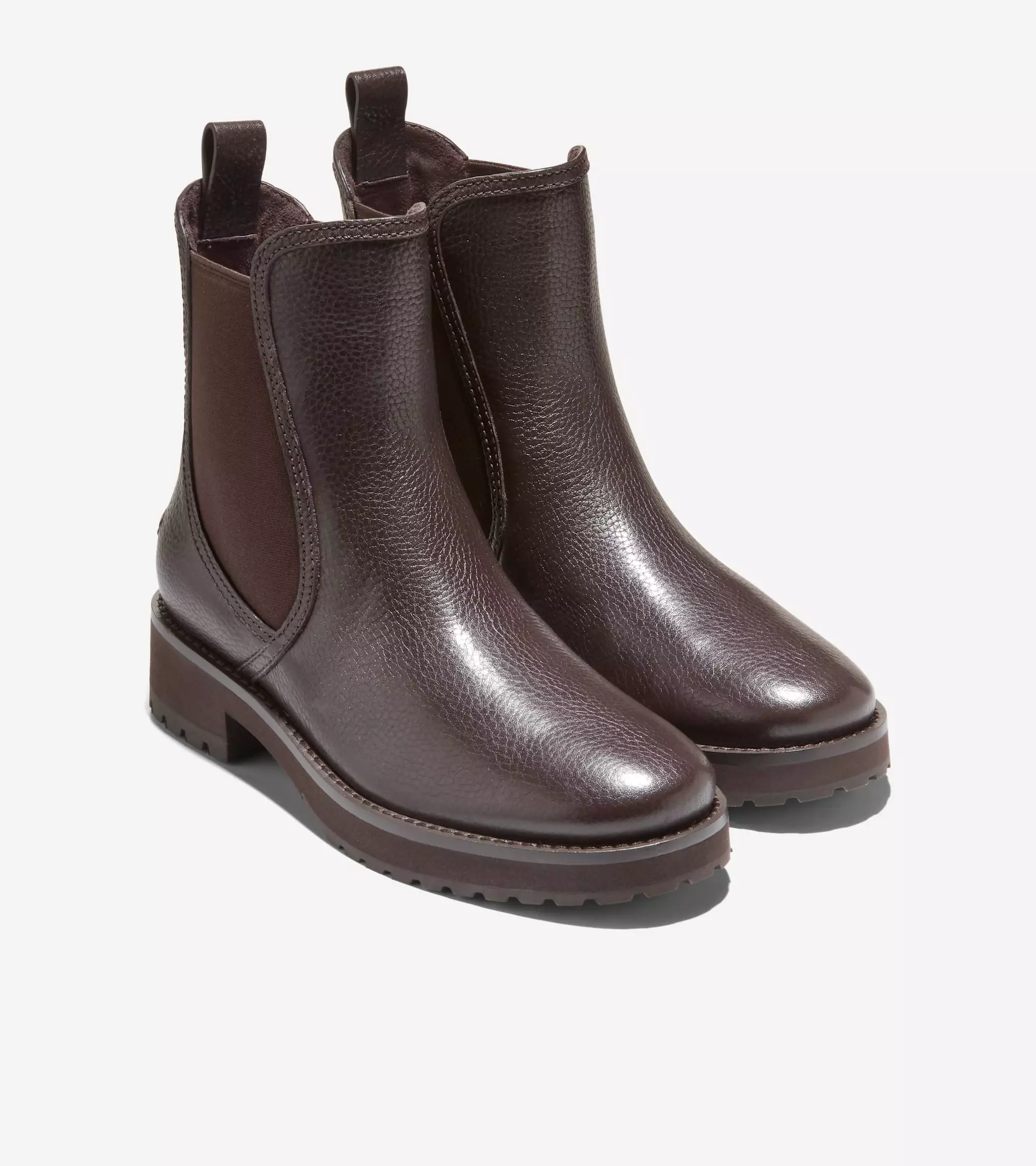 Cole Haan Women Lyndon Waterproof Chelsea Booties - Sepatu Wanita (Brown)