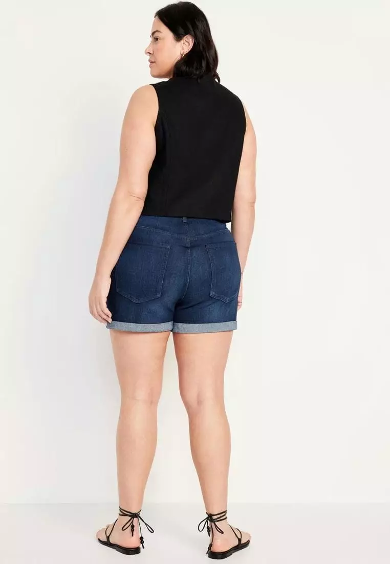 High-Waisted Wow Jean Shorts -- 3-inch inseam