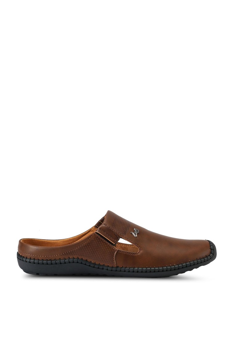 Cutout Backless Loafers