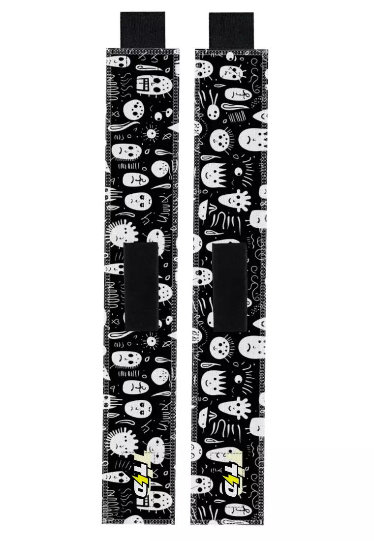 TB021 Wrist Wrap Td Bolt Face Doodles