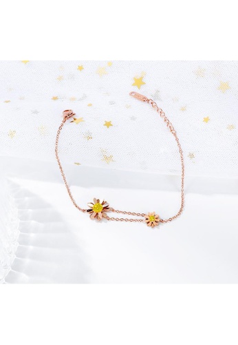 Air Jewellery gold Luxurious Chrysanthemum Bracelet In Rose Gold DB468AC8355DF9GS_1