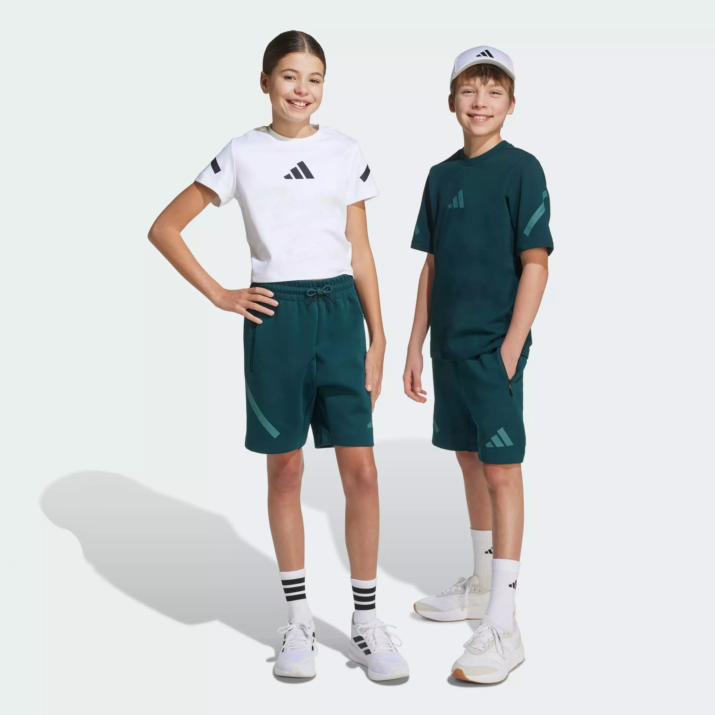 Lifestyle Z.N.E. Shorts Kids Unisex Green JW2413