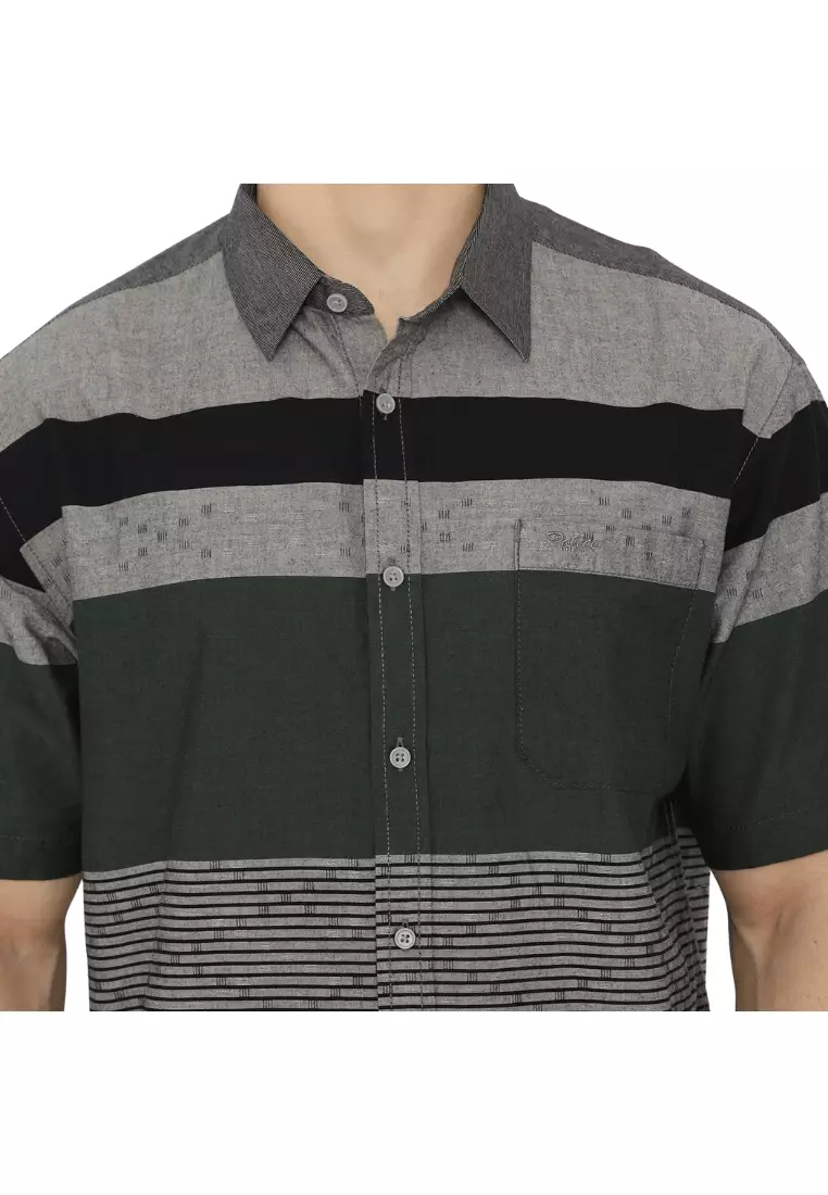 POLICE Kemeja Border Printing Regular Fit Pria