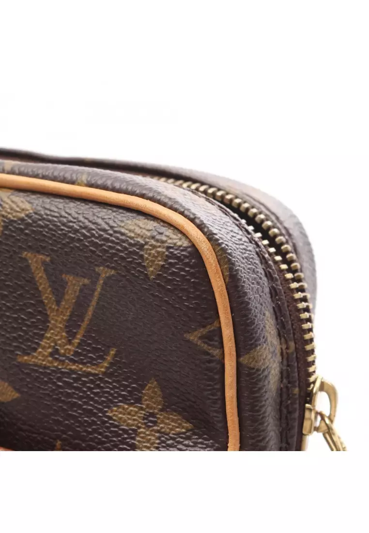 Pre-Loved Louis Vuitton Danube monogram Shoulder bag PVC leather Brown