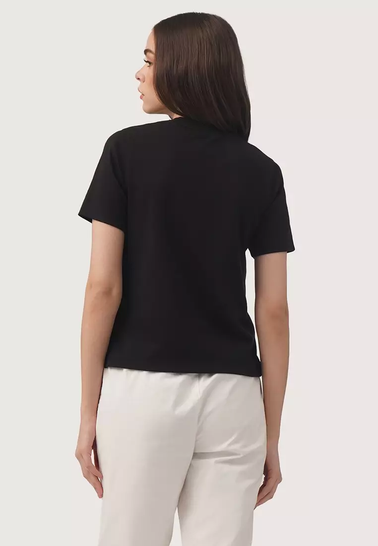 Interlock T-Shirt With Side Slit