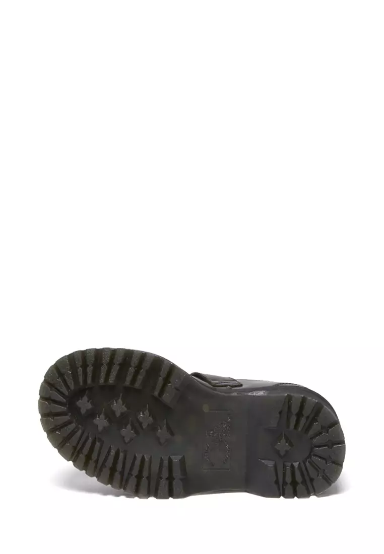 Addina Orleans Leather Platform Shoes Black - Women