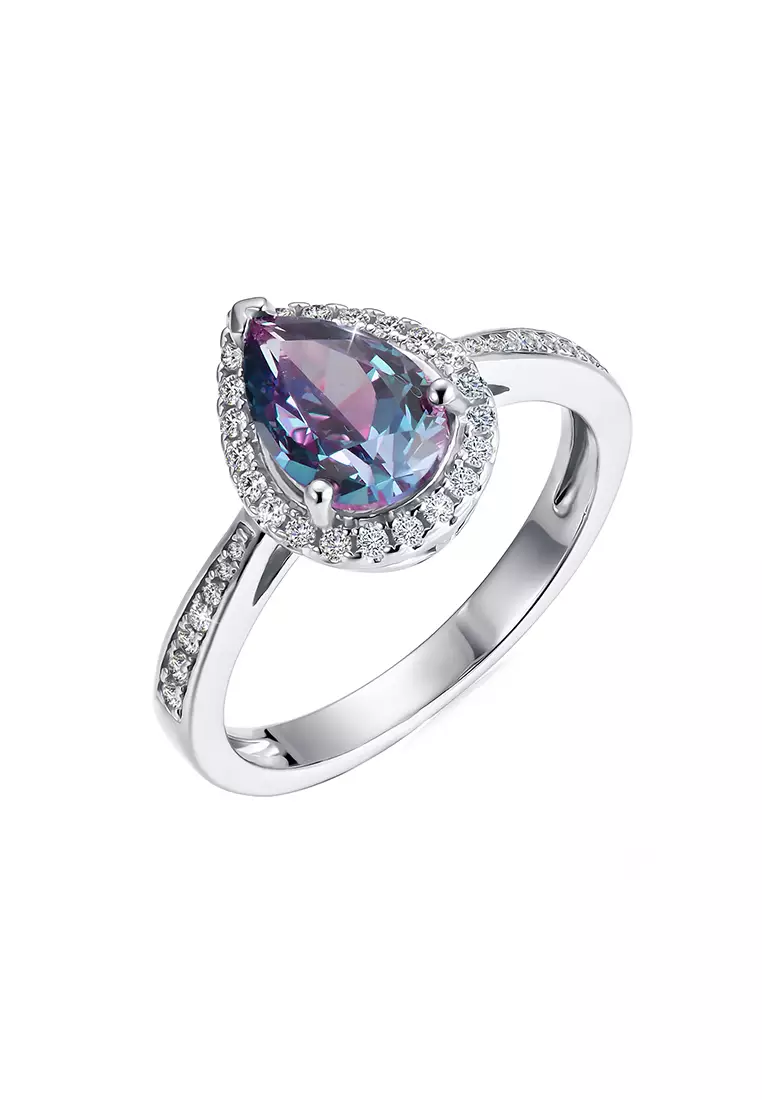 Alexandrite new arrivals teardrop ring