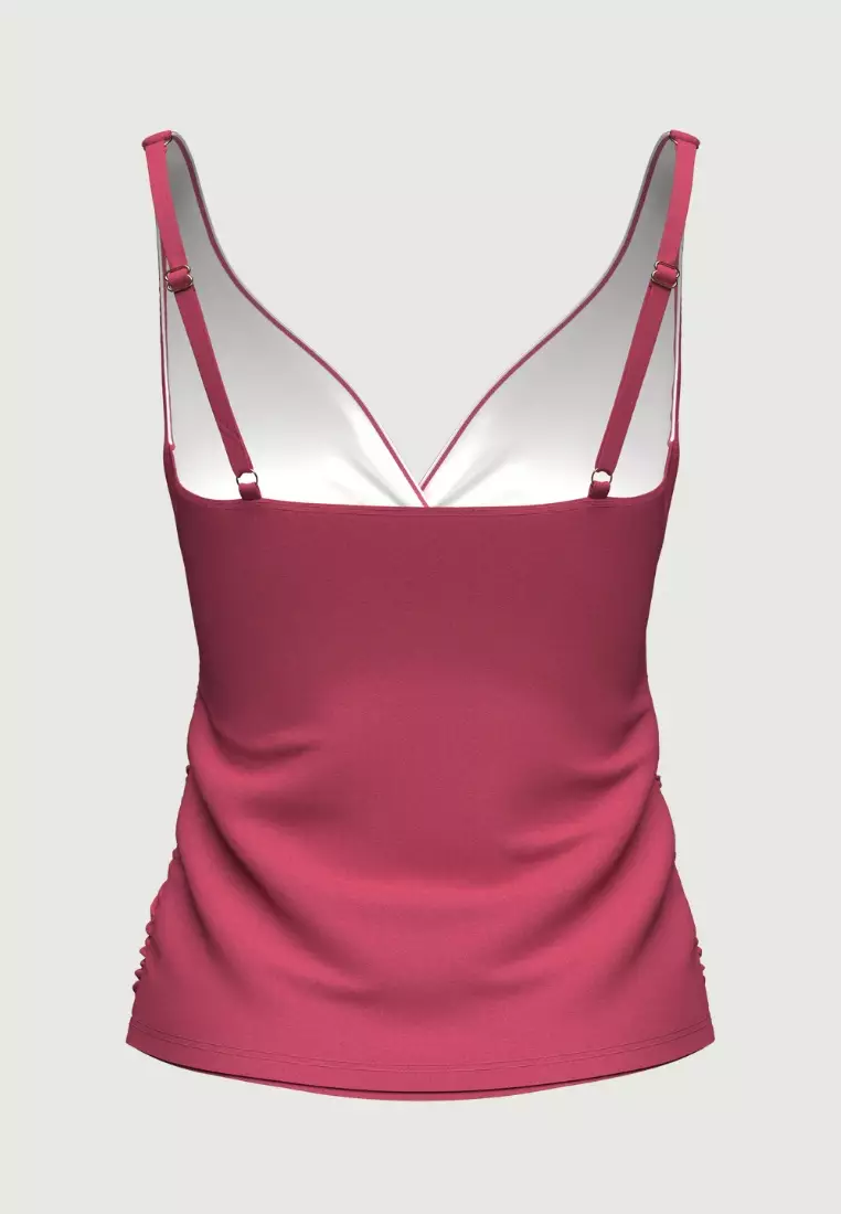 Core Solid Sangria Plus Cup Tankini