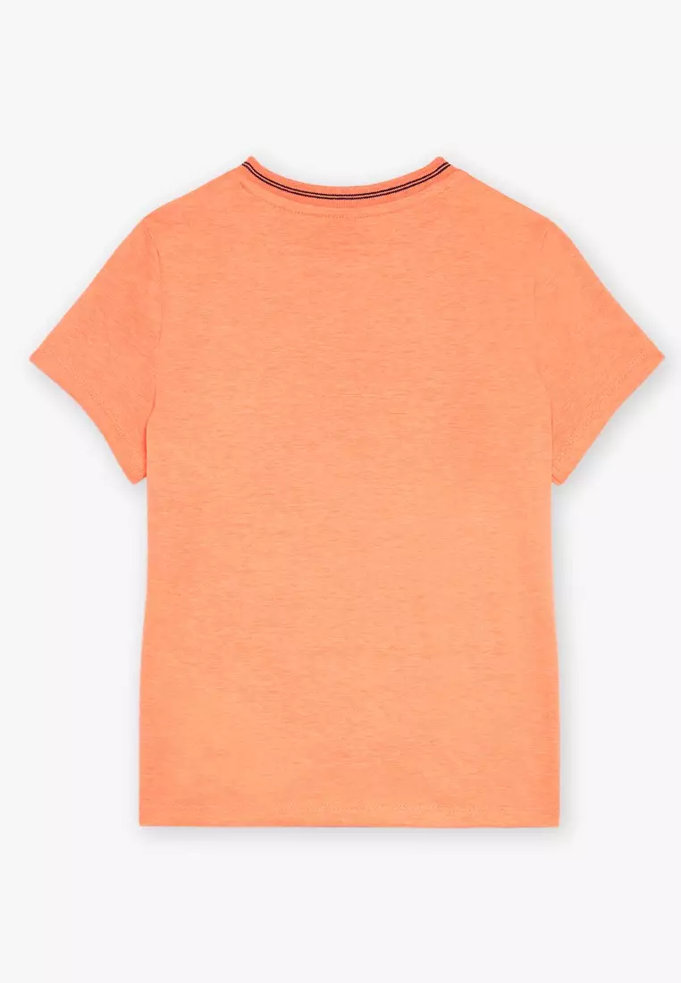 Fluorescent Orange Short Sleeve T-Shirt