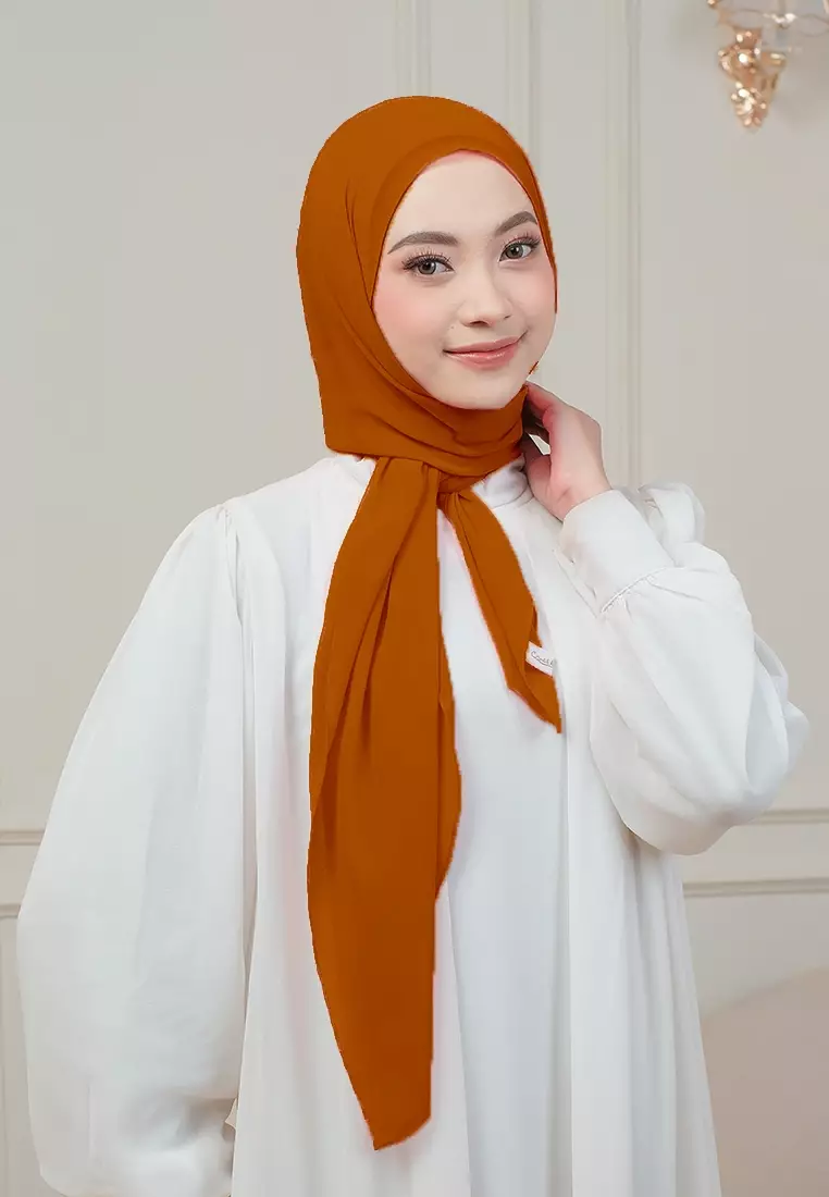 HIJAB INSTAN MAGNET SYIFA - DUSTY BRICK