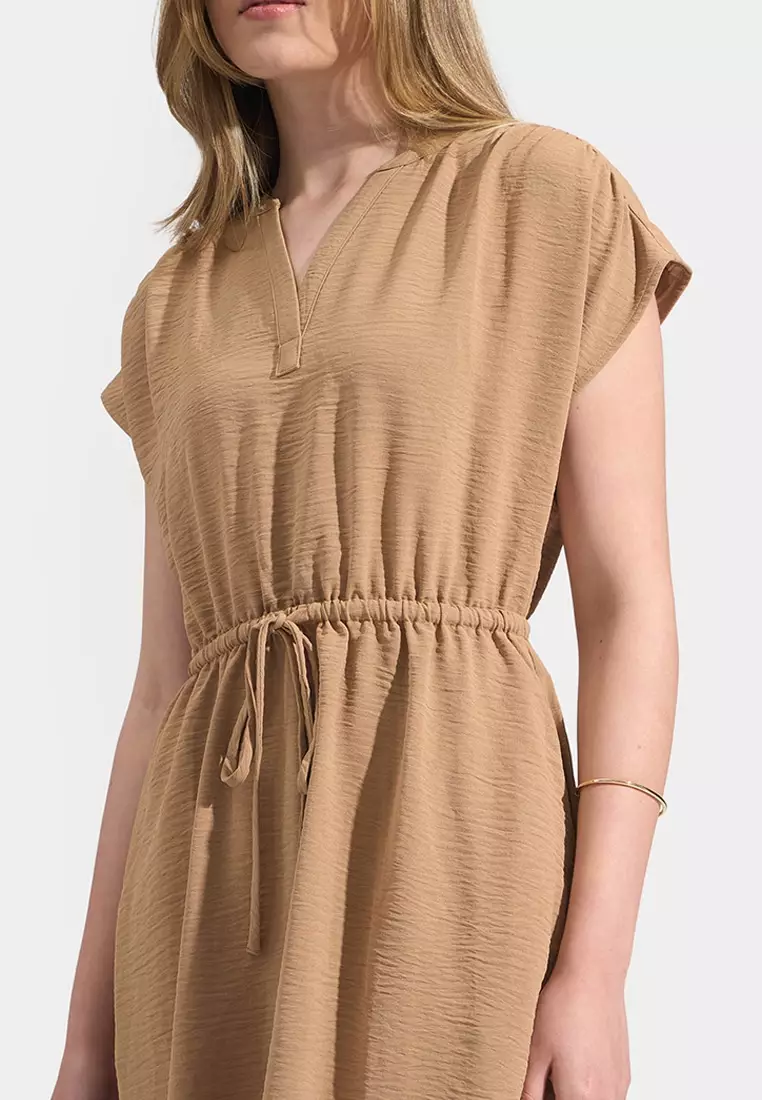 Easy Dress with Tie Front Detail