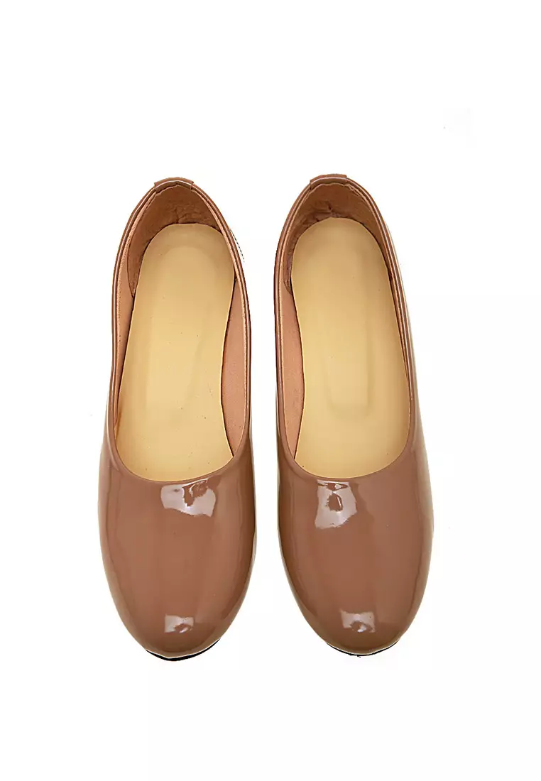 Glory Heels Woman Design Casual Sepatu Hak Wanita Premium Quality - Mocca