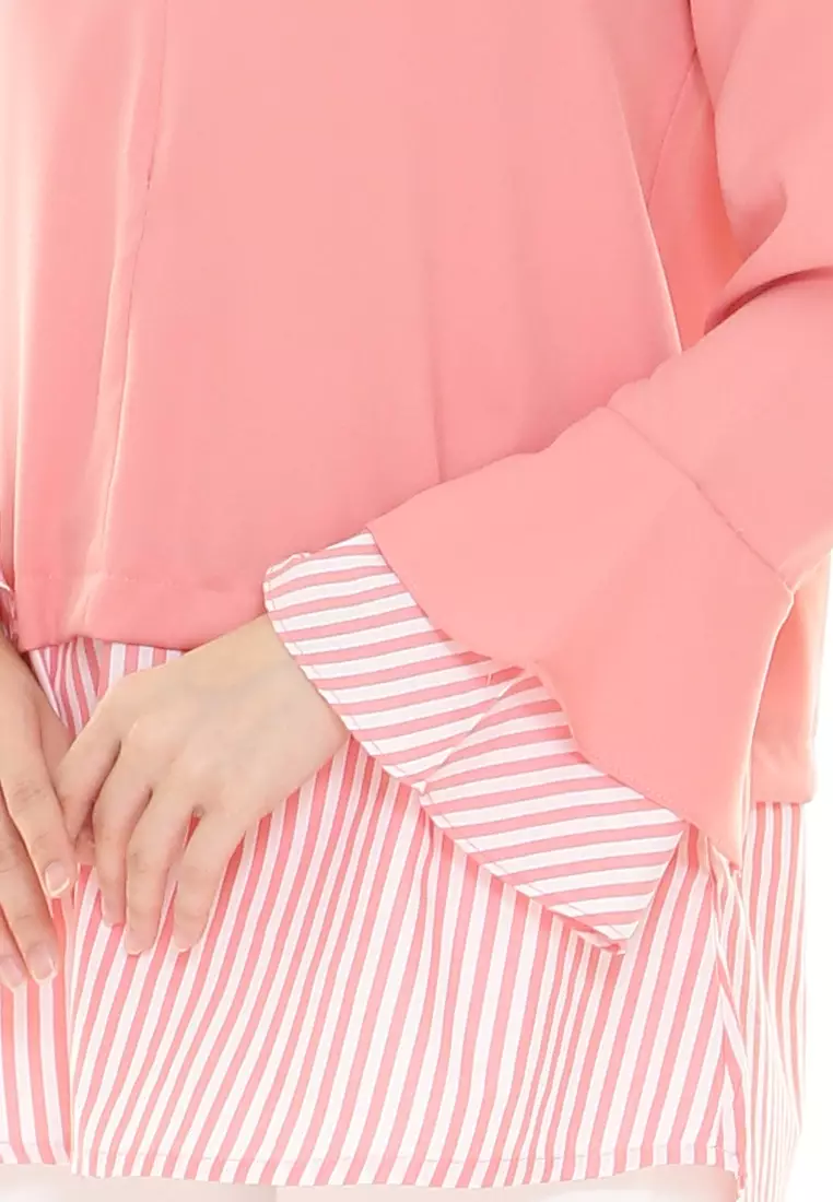 Zalia Top in Peach Pink