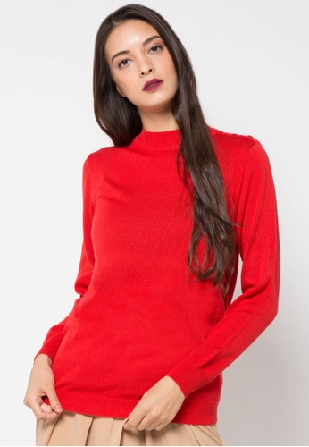 Buttoned Turtleneck Top