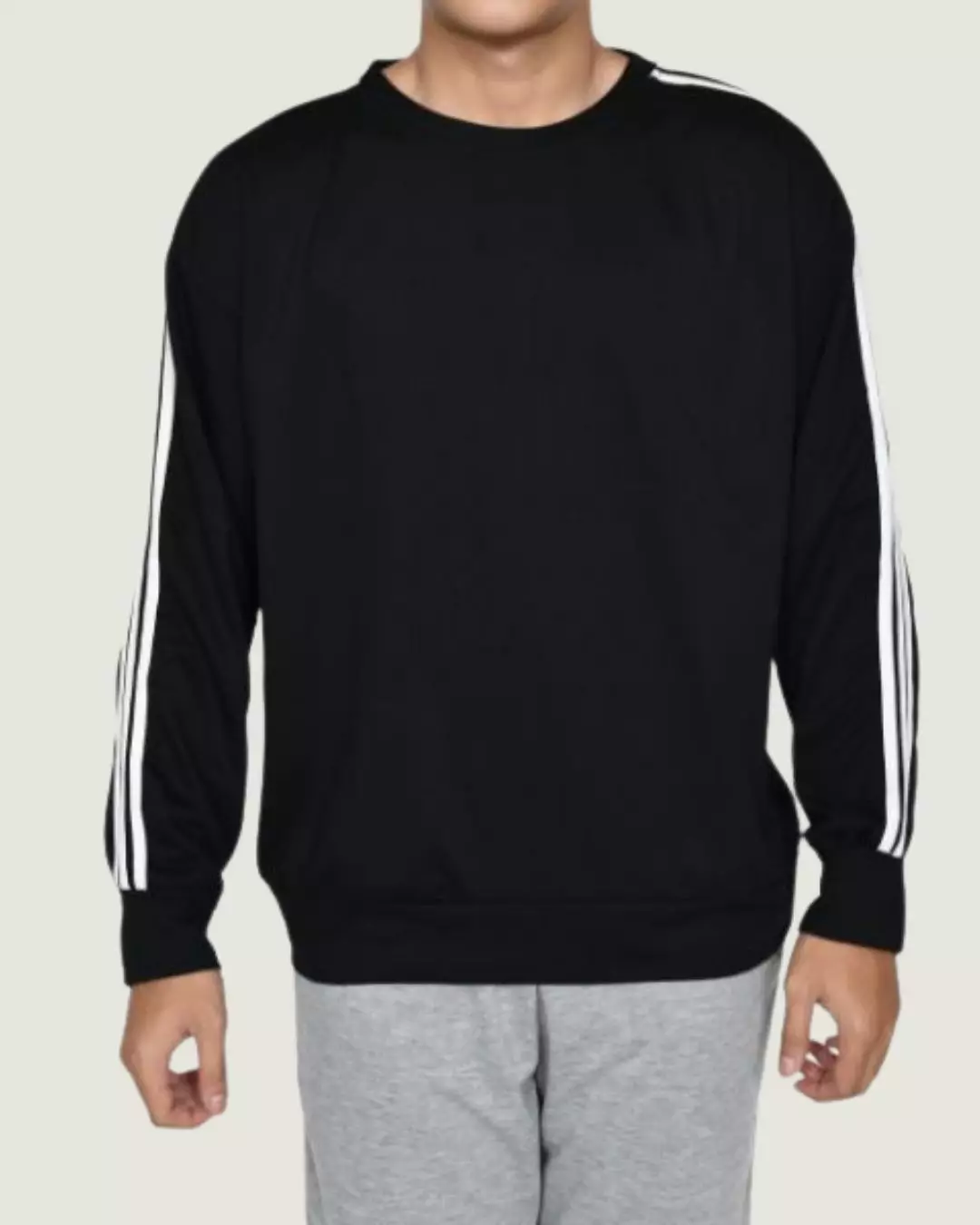 Sweater Pria - Knitted Basic HITAM