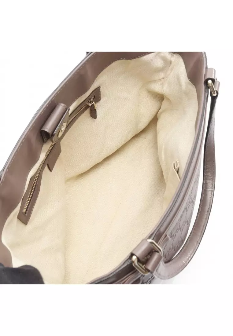 Pre-Loved Gucci mayfair gucci sima Handbag tote bag leather Dusty pink